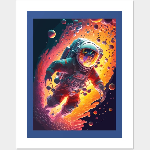 astronaut planets there we used to live Wall Art by whodi sease